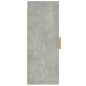 vidaXL Armario de pared contrachapada gris hormigón 34,5x34x90 cm vidaXL Armario de pared contrachapada gris hormigón 34,5x34x90 cm