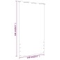 vidaXL Toldo para balcón de tela oxford azul 140x240 cm