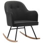 vidaXL Silla mecedora de terciopelo gris oscuro vidaXL Silla mecedora de terciopelo gris oscuro