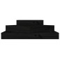 vidaXL Jardinera de madera maciza de pino negro 83x83x27 cm vidaXL Jardinera de madera maciza de pino negro 83x83x27 cm