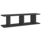 vidaXL Estante de pared 2 uds madera contrachapada gris 75x18x20 cm vidaXL Estante de pared 2 uds madera contrachapada gris 75x18x20 cm