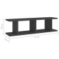 vidaXL Estante de pared 2 uds madera contrachapada gris 75x18x20 cm vidaXL Estante de pared 2 uds madera contrachapada gris 75x18x20 cm