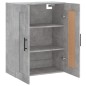 vidaXL Armario de pared madera ingeniería gris hormigón 69,5x34x90 cm