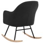 vidaXL Silla mecedora de terciopelo gris oscuro vidaXL Silla mecedora de terciopelo gris oscuro