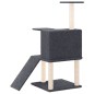 vidaXL Rascador para gatos con postes de sisal gris oscuro 109 cm vidaXL Rascador para gatos con postes de sisal gris oscuro 109 cm