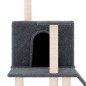 vidaXL Rascador para gatos con postes de sisal gris oscuro 109 cm vidaXL Rascador para gatos con postes de sisal gris oscuro 109 cm