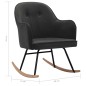 vidaXL Silla mecedora de terciopelo gris oscuro vidaXL Silla mecedora de terciopelo gris oscuro