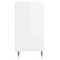 vidaXL Aparador de madera contrachapada blanco brillo 103,5x35x70 cm vidaXL Aparador de madera contrachapada blanco brillo 103,5x35x70 cm