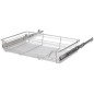 vidaXL Bandejas de alambre extraíbles 2 unidades plateado 800 mm vidaXL Bandejas de alambre extraíbles 2 unidades plateado 800 mm