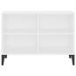 vidaXL Mueble de TV con patas de metal blanco 69,5x30x50 cm vidaXL Mueble de TV con patas de metal blanco 69,5x30x50 cm