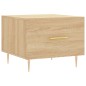 vidaXL Mesas de centro 2 uds madera ingeniería roble Sonoma 50x50x40cm vidaXL Mesas de centro 2 uds madera ingeniería roble Sonoma 50x50x40cm