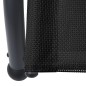 vidaXL Tumbona doble con toldo textilene negro vidaXL Tumbona doble con toldo textilene negro