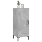 vidaXL Aparador de madera contrachapada gris hormigón 34,5x34x90 cm vidaXL Aparador de madera contrachapada gris hormigón 34,5x34x90 cm