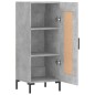 vidaXL Aparador de madera contrachapada gris hormigón 34,5x34x90 cm vidaXL Aparador de madera contrachapada gris hormigón 34,5x34x90 cm