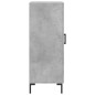 vidaXL Aparador de madera contrachapada gris hormigón 34,5x34x90 cm vidaXL Aparador de madera contrachapada gris hormigón 34,5x34x90 cm