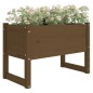 vidaXL Jardinera madera maciza de pino marrón miel 78x40x52 cm vidaXL Jardinera madera maciza de pino marrón miel 78x40x52 cm