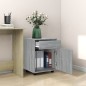 vidaXL Armario ruedas madera contrachapada gris Sonoma 45x38x54 cm vidaXL Armario ruedas madera contrachapada gris Sonoma 45x38x54 cm