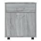 vidaXL Armario ruedas madera contrachapada gris Sonoma 45x38x54 cm vidaXL Armario ruedas madera contrachapada gris Sonoma 45x38x54 cm