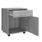 vidaXL Armario ruedas madera contrachapada gris Sonoma 45x38x54 cm vidaXL Armario ruedas madera contrachapada gris Sonoma 45x38x54 cm