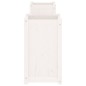 vidaXL Banco con jardineras madera maciza de pino blanco 180x36x63 cm vidaXL Banco con jardineras madera maciza de pino blanco 180x36x63 cm