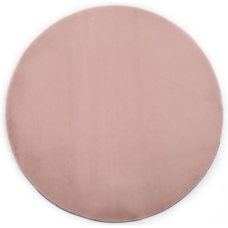 vidaXL Alfombra de pelo sintético de conejo rosa envejecido 80 cm vidaXL Alfombra de pelo sintético de conejo rosa envejecido 80 cm
