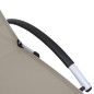 vidaXL Tumbona de aluminio textilene gris taupe vidaXL Tumbona de aluminio textilene gris taupe