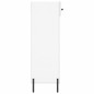 vidaXL Mueble zapatero madera contrachapada blanco brillo 60x35x105 cm vidaXL Mueble zapatero madera contrachapada blanco brillo 60x35x105 cm