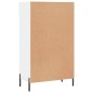 vidaXL Mueble zapatero madera contrachapada blanco brillo 60x35x105 cm vidaXL Mueble zapatero madera contrachapada blanco brillo 60x35x105 cm
