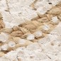 vidaXL Alfombra redonda yute trenzado estampado 240 cm