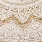 vidaXL Alfombra redonda yute trenzado estampado 240 cm
