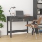 vidaXL Escritorio con cajones madera maciza de pino gris 100x50x78cm vidaXL Escritorio con cajones madera maciza de pino gris 100x50x78cm