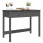 vidaXL Escritorio con cajones madera maciza de pino gris 100x50x78cm vidaXL Escritorio con cajones madera maciza de pino gris 100x50x78cm