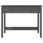 vidaXL Escritorio con cajones madera maciza de pino gris 100x50x78cm vidaXL Escritorio con cajones madera maciza de pino gris 100x50x78cm
