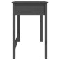 vidaXL Escritorio con cajones madera maciza de pino gris 100x50x78cm vidaXL Escritorio con cajones madera maciza de pino gris 100x50x78cm