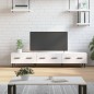 vidaXL Mueble de TV madera de ingeniería blanco brillo 150x36x30 cm vidaXL Mueble de TV madera de ingeniería blanco brillo 150x36x30 cm