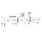 vidaXL Mueble de TV madera de ingeniería blanco brillo 150x36x30 cm vidaXL Mueble de TV madera de ingeniería blanco brillo 150x36x30 cm