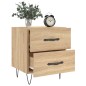 vidaXL Mesita noche 2 uds madera ingeniería roble Sonoma 40x35x47,5 cm vidaXL Mesita noche 2 uds madera ingeniería roble Sonoma 40x35x47,5 cm