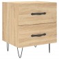 vidaXL Mesita noche 2 uds madera ingeniería roble Sonoma 40x35x47,5 cm vidaXL Mesita noche 2 uds madera ingeniería roble Sonoma 40x35x47,5 cm