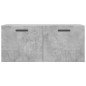 vidaXL Armario de pared madera ingeniería gris hormigón 80x36,5x35 cm vidaXL Armario de pared madera ingeniería gris hormigón 80x36,5x35 cm
