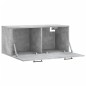 vidaXL Armario de pared madera ingeniería gris hormigón 80x36,5x35 cm vidaXL Armario de pared madera ingeniería gris hormigón 80x36,5x35 cm
