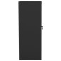 vidaXL Armario de oficina de acero gris antracita 90x40x105 cm