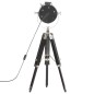 vidaXL Lámpara con trípode de suelo madera maciza mango negro 69 cm vidaXL Lámpara con trípode de suelo madera maciza mango negro 69 cm