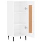vidaXL Aparador de madera contrachapada blanco brillante 34,5x34x90 cm vidaXL Aparador de madera contrachapada blanco brillante 34,5x34x90 cm
