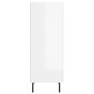 vidaXL Aparador de madera contrachapada blanco brillante 34,5x34x90 cm vidaXL Aparador de madera contrachapada blanco brillante 34,5x34x90 cm
