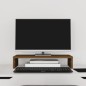 vidaXL Soporte de monitor madera maciza pino marrón miel 50x27x10 cm vidaXL Soporte de monitor madera maciza pino marrón miel 50x27x10 cm