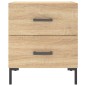 vidaXL Mesita noche 2 uds madera ingeniería roble Sonoma 40x35x47,5 cm vidaXL Mesita noche 2 uds madera ingeniería roble Sonoma 40x35x47,5 cm
