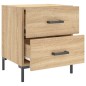 vidaXL Mesita noche 2 uds madera ingeniería roble Sonoma 40x35x47,5 cm vidaXL Mesita noche 2 uds madera ingeniería roble Sonoma 40x35x47,5 cm