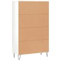 vidaXL Aparador alto madera de ingeniería blanco brillo 69,5x31x115 cm vidaXL Aparador alto madera de ingeniería blanco brillo 69,5x31x115 cm