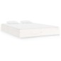 vidaXL Estructura de cama madera maciza blanca 120x200 cm