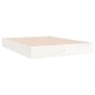vidaXL Estructura de cama madera maciza blanca 120x200 cm